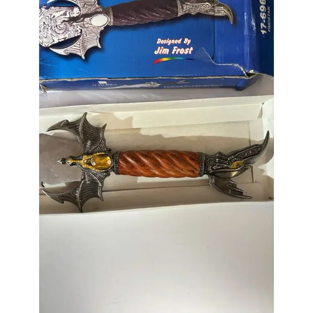 Frost Cutlery Damascus Steel Design By Jim Frost Fantasy Knife Immortal Warrior
